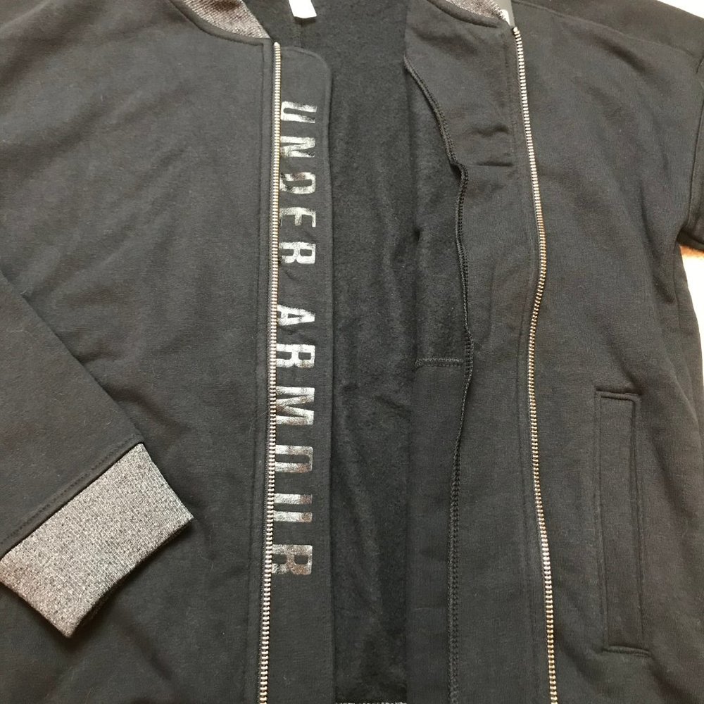 Under Armour Black Threadborne Full Zip Fleece - Picture 6 of 8